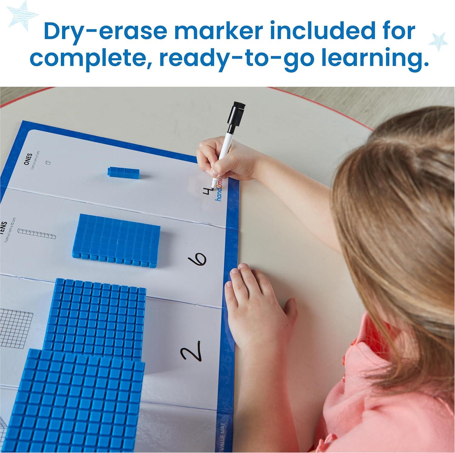 image:imagehand2mind Interlox Base Ten Blocks Activity Set Place Value Manipulatives Base 10 Blocks for Math Counting Cubes Math Manipulatives 1st Grade Small Group Classroom Must Haves 133 PiecesInterlox Plastic