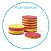hand2mind Foam Two-Color Counters, Red and Yellow Counters, Counting Manipulatvies, Math Counters for Kids, Counting Chips, Math Manipulatives, Math Bingo Chips, Counters for Kids Math (Pack of 1000)