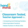 hand2mind Fraction Dice Montessori Math Materials for Kids to Learn Fraction Equivalence Math Manipulatives 4th Grade Fraction Dice, Homeschool Supplies (Set of 6)