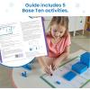 hand2mind Interlox Base Ten Blocks Activity Set, Place Value Manipulatives, Base 10 Blocks for Math, Counting Cubes, Math Manipulatives 1st Grade, Small Group Classroom Must Haves (133 Pieces)(Interlox Plastic)