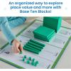 hand2mind Interlox Base Ten Blocks Activity Set, Place Value Manipulatives, Base 10 Blocks for Math, Counting Cubes, Math Manipulatives 1st Grade, Small Group Classroom Must Haves (133 Pieces)(Foam)