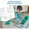 hand2mind Interlox Base Ten Blocks Activity Set, Place Value Manipulatives, Base 10 Blocks for Math, Counting Cubes, Math Manipulatives 1st Grade, Small Group Classroom Must Haves (133 Pieces)(Foam)