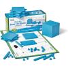 hand2mind Interlox Base Ten Blocks Activity Set, Place Value Manipulatives, Base 10 Blocks for Math, Counting Cubes, Math Manipulatives 1st Grade, Small Group Classroom Must Haves (133 Pieces)(Plastic)