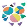 hand2mind ManipuLite Foam Rainbow Fraction Circles, Fraction Tiles Classroom Set, Math Manipulatives Kit, Equivalent Fractions Manipulatives 4th Grade, Montessori Math Materials (51 Pieces)