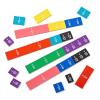hand2mind Plastic Double-Sided Decimal and Fraction Tiles, Montessori Math Materials, Fraction Manipulatives, Unit Fraction, Fraction Bars Math Manipulatives, Homeschool Supplies (Set of 51)(Fraction & Decimal Tiles)