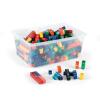 hand2mind Plastic Rainbow Fraction Tower Equivalency Cubes Montessori Math Materials for Kids to Learn Fraction Equivalence Math Manipulatives 4th Grade, Homeschool Supplies (Set of 15)(Set of 765)