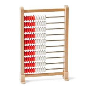 hand2mind Mini 100-Bead Wooden Rekenrek Abacus, Abacus for Kids Math, Wooden Counting Math Manipulatives, Bead Counters for Kids Math, Learn Counting and Numbers, Homeschool Supplies (Set of 1)(Set of 1)
