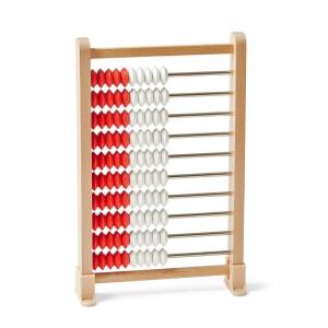 hand2mind Mini 100-Bead Wooden Rekenrek Abacus, Abacus for Kids Math, Wooden Counting Math Manipulatives, Bead Counters for Kids Math, Learn Counting and Numbers, Homeschool Supplies (Set of 1)(Set of 4)