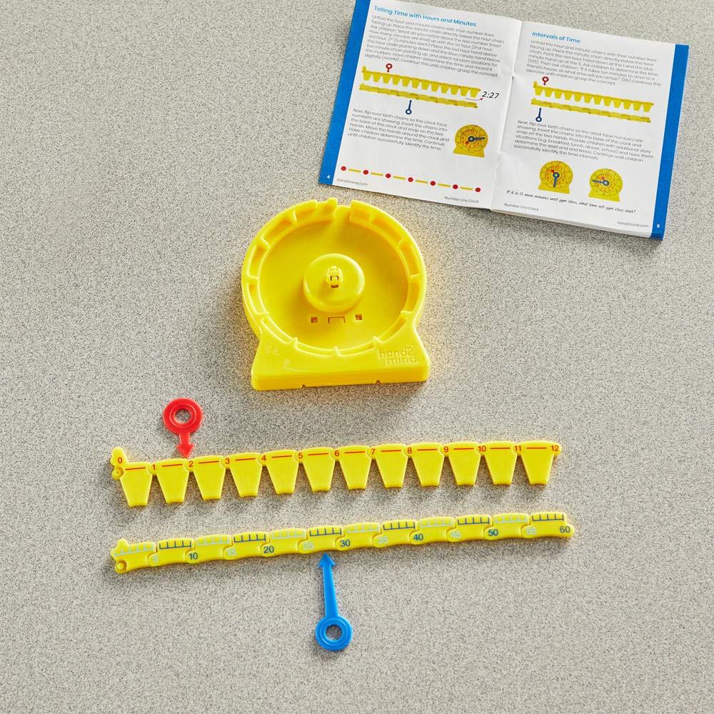 image:imageLearning Resources 24Hour Number Line Clock Single Student SetIndividual