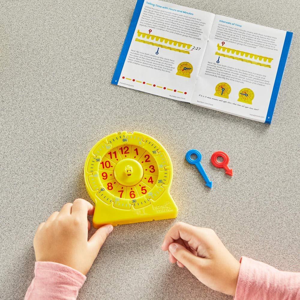 image:imageLearning Resources 24Hour Number Line Clock Single Student SetIndividual