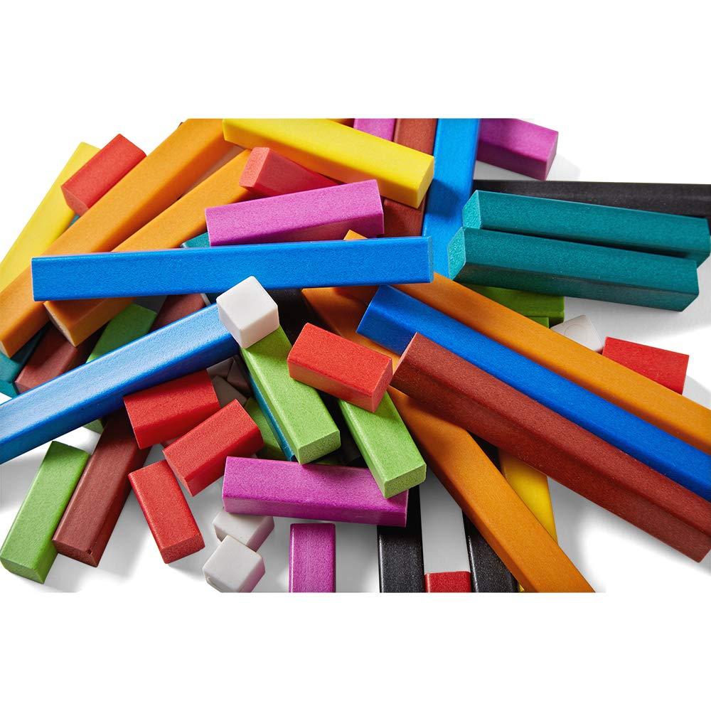 image:imagehand2mind Foam Cuisenaire Rods Introductory Set Fraction Bars Montessori Number Rods Counting Blocks Math Manipulatives Math Teacher Supplies Kindergarten Homeschool Supplies Set of 74Plastic