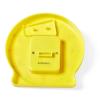 hand2mind Plastic Mini Geared Clock, Learning Clock Classroom Kit, Clock for Kids Learning to Tell Time, Yellow Practice Clock for Kids, Teaching Clock, School Supplies (Set of 1)