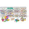 hand2mind STEM Bins Comprehensive Set by Brooke Brown, STEM Bins for Classroom, STEM Manipulatives for Elementary, STEM Activities, Kids Engineering Building Kits, Science Teacher Supplies (Set of 16)
