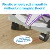 hand2mind Purple Indoor Scooter Board with Handles, Sit Down Floor Scooter(Purple Speedway Racer)