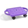hand2mind Purple Indoor Scooter Board with Handles, Sit Down Floor Scooter(Purple Original)