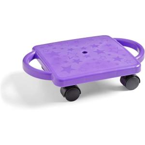 hand2mind Purple Indoor Scooter Board with Handles, Sit Down Floor Scooter(Purple Original)