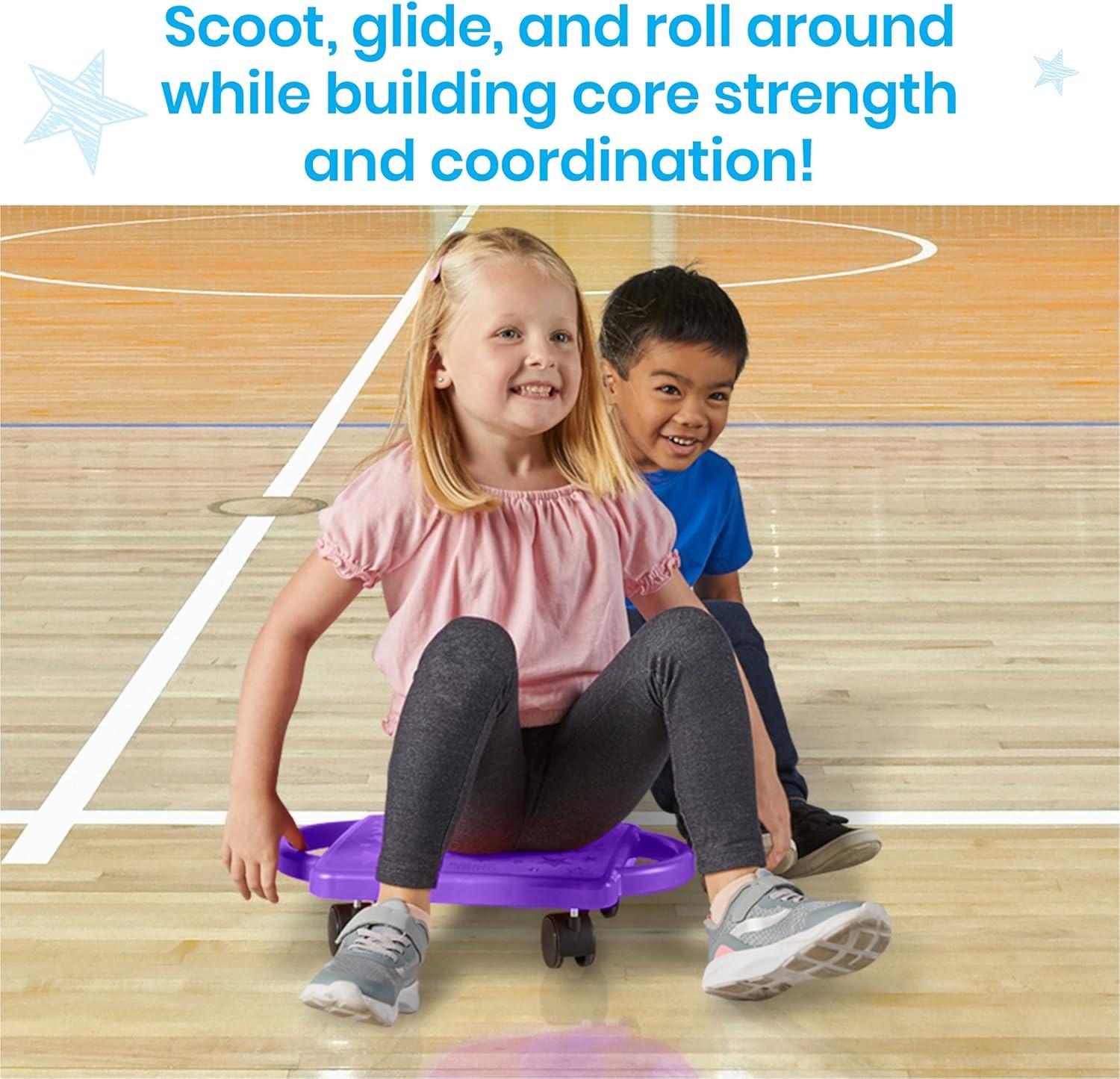 image:imagehand2mind Red HeavyDuty Indoor Scooter Board with HandlesRed Original