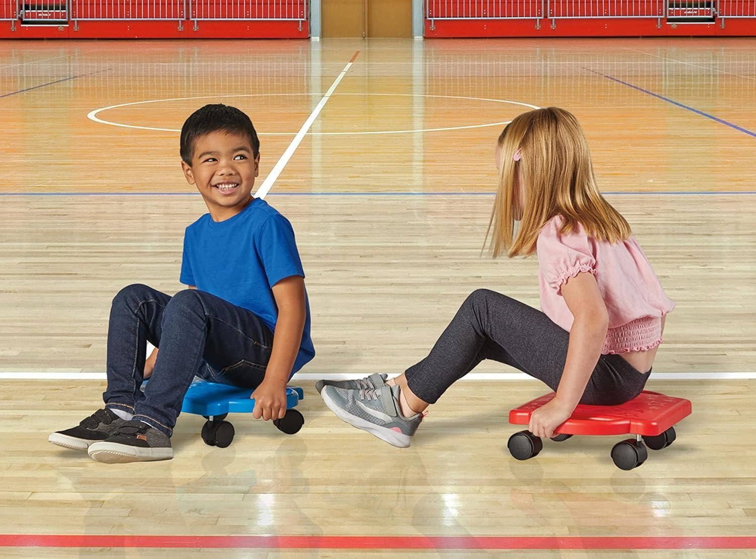 image:imagehand2mind Red HeavyDuty Indoor Scooter Board with HandlesRed Original