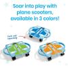 hand2mind Green Indoor Scooter Board with Handles(Green Plane Glider)