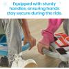 hand2mind Red Heavy-Duty Indoor Scooter Board with Handles(Red Speedway Racer)
