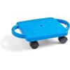 hand2mind Blue Indoor Scooter Board with Handles, Sit Down Floor Scooter(Blue Original)