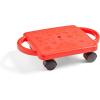 hand2mind Red Heavy-Duty Indoor Scooter Board with Handles(Red Original)