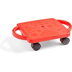 hand2mind Red Heavy-Duty Indoor Scooter Board with Handles(Red Original)