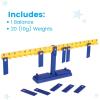 Hand2mind Math Balance – Weighted School Scale for Kids Learning, Classroom and Middle School Math Manipulatives