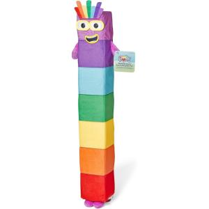 hand2mind Numberblock Seven Playful Pal, Plush Figure Toys, Numbers for Toddlers, Cute Stuffies, Preschool Math Learning Toys, Stuffed Animal, Small Plushies, Counting Blocks, Birthday Gifts for Kids