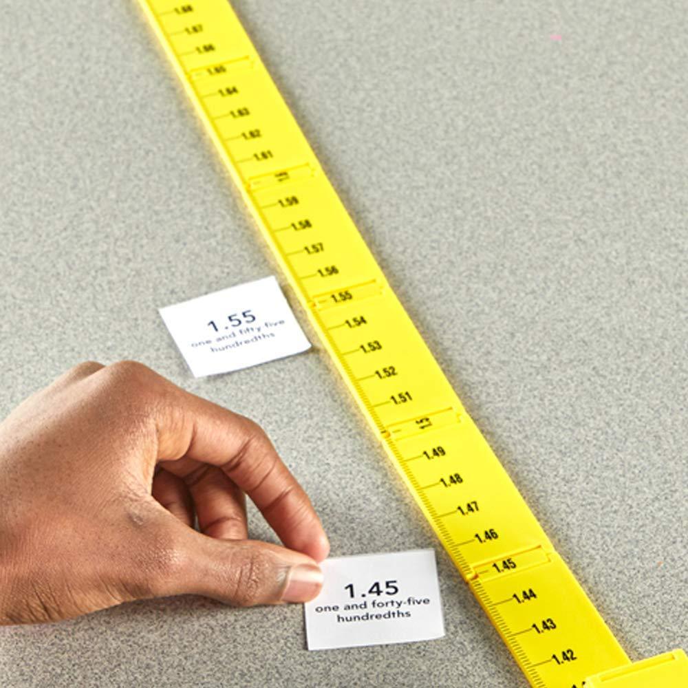 image:imagehand2mind Folding Fraction and Decimal Number Line for Classroom 4th Grade Math Manipulatives Teacher Supplies Homeschool Supplies Fraction Manipulatives Activity Guide 1 Set of 2