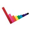 hand2mind Rainbow Fraction Tiles for Kids Ages 8-13, Flat Demonstration Rainbow Fraction Tiles, Fraction Manipulatives, Learn Adding and Subtracting Fractions, Homeschool Supplies (51 Pieces)