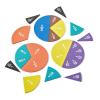 hand2mind Foam Rainbow Fraction Circles, Fraction Manipulatives, Unit Fraction, Rainbow Circle Math Manipulatives, Fraction Games, Montessori Math, Homeschool Supplies (Set of 51)