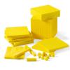 hand2mind Yellow Plastic Base Ten Blocks Complete Classroom Set, Place Value Blocks, Counting Cubes, Math Blocks Kindergarten, Manipulative Kit for Mathematics for Elementary Teachers (Set of 161)