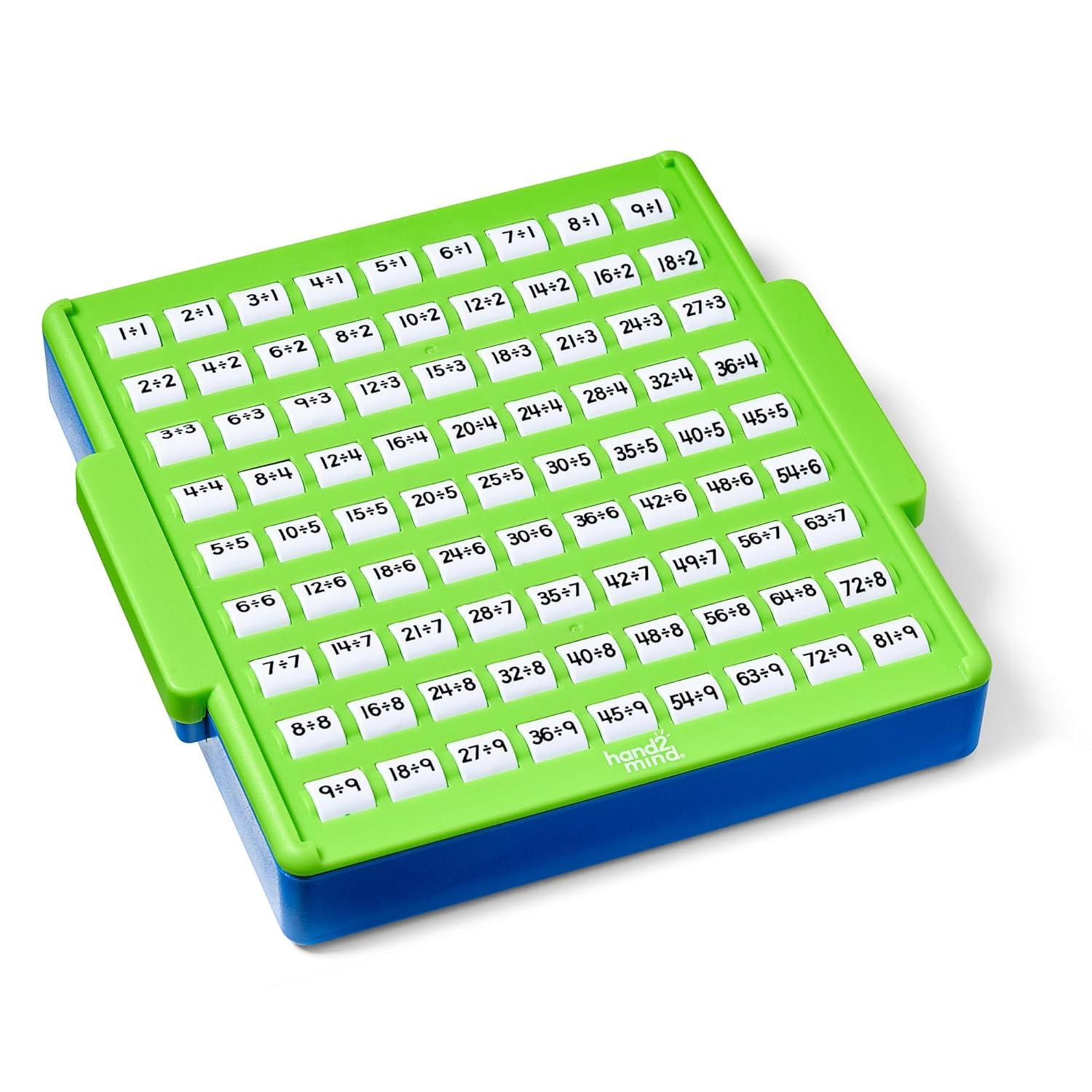 image:imagehand2mind Division Practice Board Math Facts Games Elementary Math Manipulatives Educational Toys Kids Learning Toys Number Centers for Classroom Division Chart Learning Activities