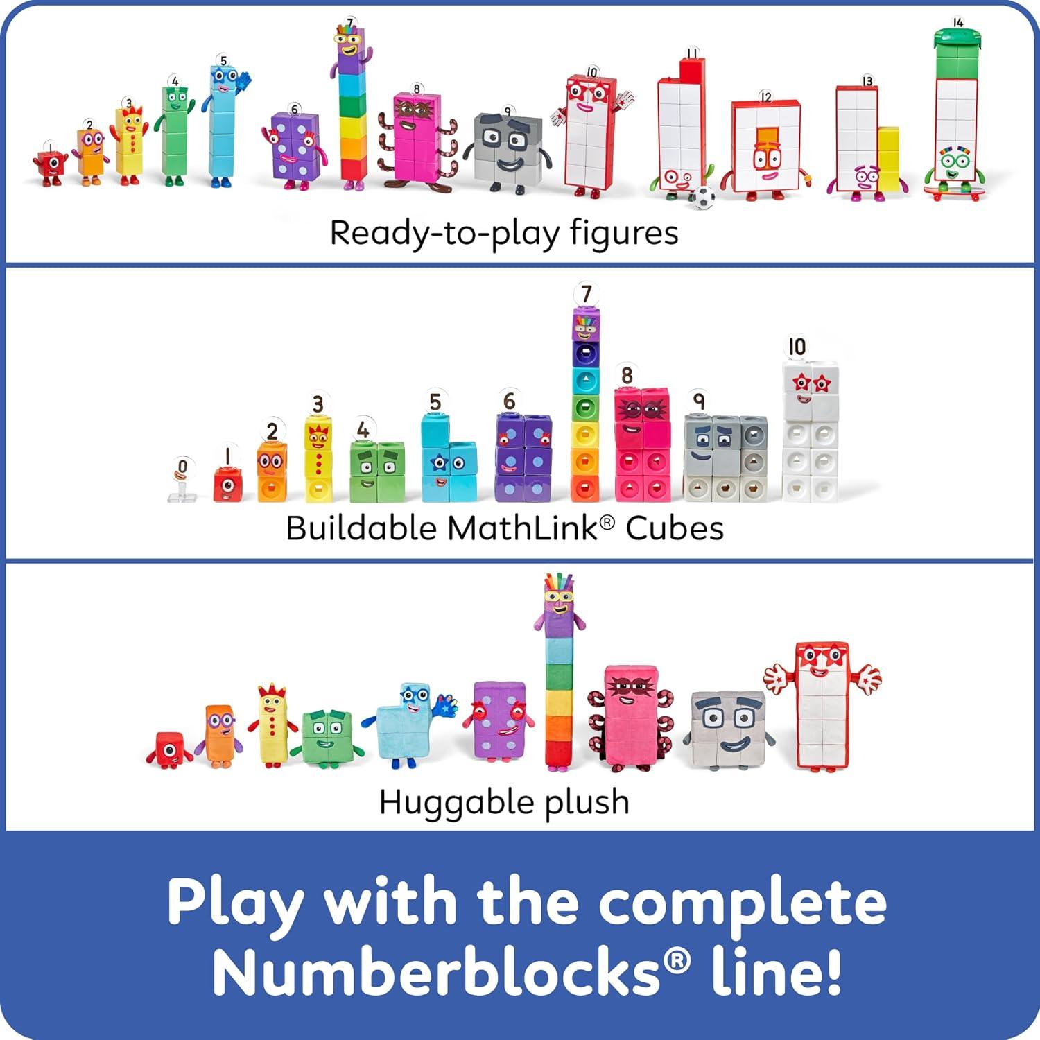 image:imagehand2mind Numberblocks Friends Seventeen and Eighteen Figure Pack Number and Counting Toys for Toddlers Play Figure Playsets Small Figurines for Kids Kindergarten Math and Pretend Play Toys