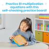 hand2mind Multiplication Practice Board, Math Facts Games, Elementary Math Manipulatives, Educational Toys, Kids Learning Toys, Number Centers for Classroom, Multiplication Table Learning Activities