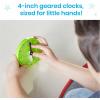 hand2mind Rainbow Geared Mini Clocks, Set of 6