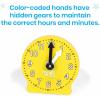 hand2mind Rainbow Geared Mini Clocks, Set of 6