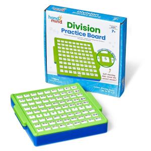 hand2mind Division Practice Board, Math Facts Games, Elementary Math Manipulatives, Educational Toys, Kids Learning Toys, Number Centers for Classroom, Division Chart Learning Activities