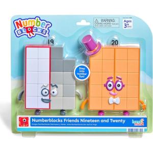 hand2mind Numberblocks Friends Nineteen and Twenty Figure Pack, Number and Counting Toys for Toddlers, Play Figure Playsets, Small Figurines for Kids, Kindergarten Math and Pretend Play Toys