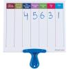 hand2mind Place Value Answer Board, Dry Erase Board Sets, Dry Erase Paddles, Math Classroom Supplies, Base 10 Math Manipulatives for Elementary School, 1st Grade Math Materials (Pack of 4)