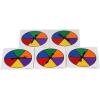 hand2mind Rainbow Color Spinners, Probability Spinner, Dry Erase Spinner Wheel, Plastic Spinners for Classroom, Arrow Game Spinner, Math Classroom Supplies, Math Manipulatives (Set of 5)