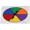 hand2mind Rainbow Color Spinners, Probability Spinner, Dry Erase Spinner Wheel, Plastic Spinners for Classroom, Arrow Game Spinner, Math Classroom Supplies, Math Manipulatives (Set of 5)