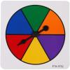 hand2mind Rainbow Color Spinners, Probability Spinner, Dry Erase Spinner Wheel, Plastic Spinners for Classroom, Arrow Game Spinner, Math Classroom Supplies, Math Manipulatives (Set of 5)