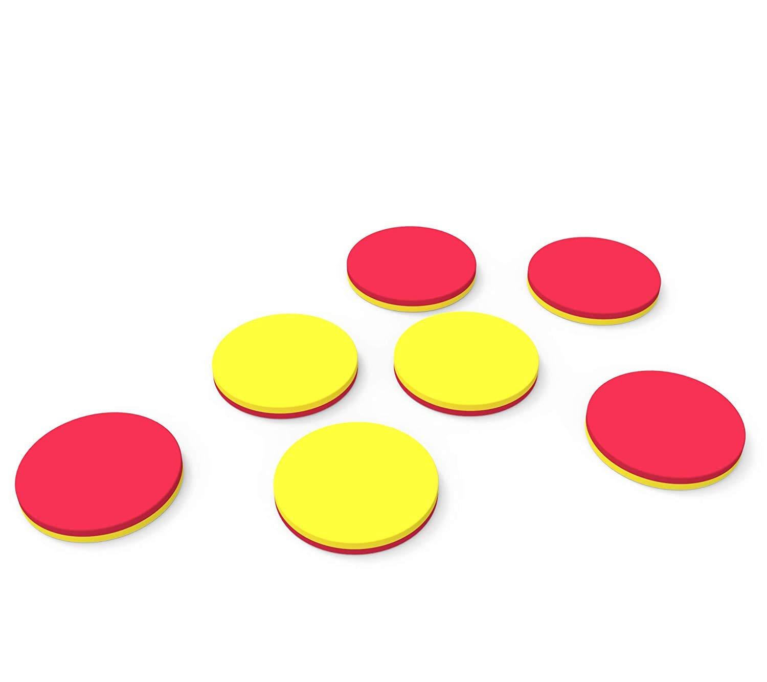 image:imagehand2mind Plastic Math Counters for Kids Red and Yellow Counters Math Manipulatives for Counting Sorting Pattern Bingo Chips Game Tokens Homeschool Supplies Set of 1000