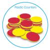 hand2mind Plastic Math Counters for Kids, Red and Yellow Counters, Math Manipulatives for Counting, Sorting, Pattern, Bingo Chips, Game Tokens, Homeschool Supplies (Set of 1000)