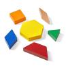 hand2mind Wood Pattern Blocks for Kids, Shapes for Kindergarten, Montessori Toys, Geometric Shapes, Symmetry, Shape Recognition, Pattern Blocks for Classroom (Set of 250)