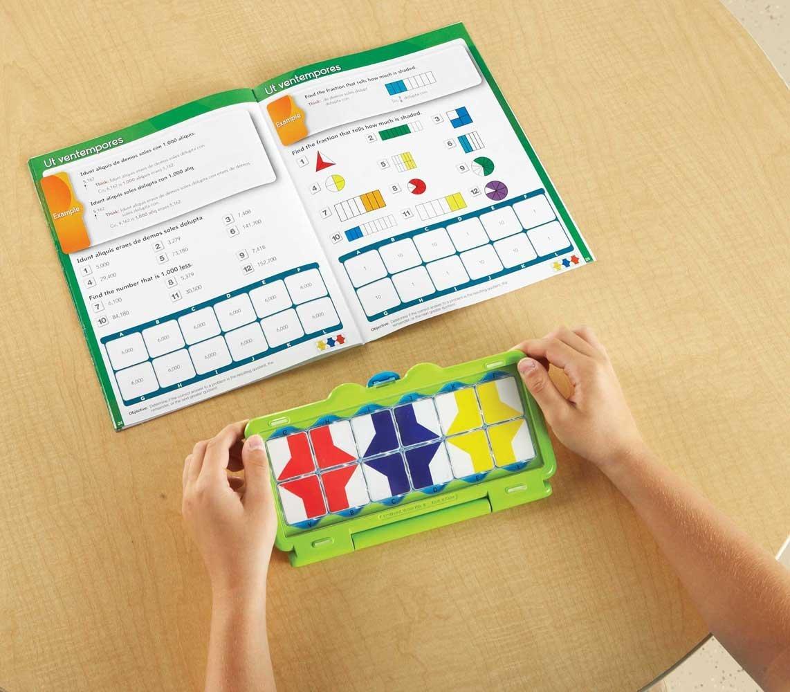 image:imagehand2mind VersaTiles Math Practice Take Along Set for Fifth Grade SelfChecking Workbook System 64 Pages with Case Included Early Math Math Books 5th Grade Math Workbook Homeshool Supplies