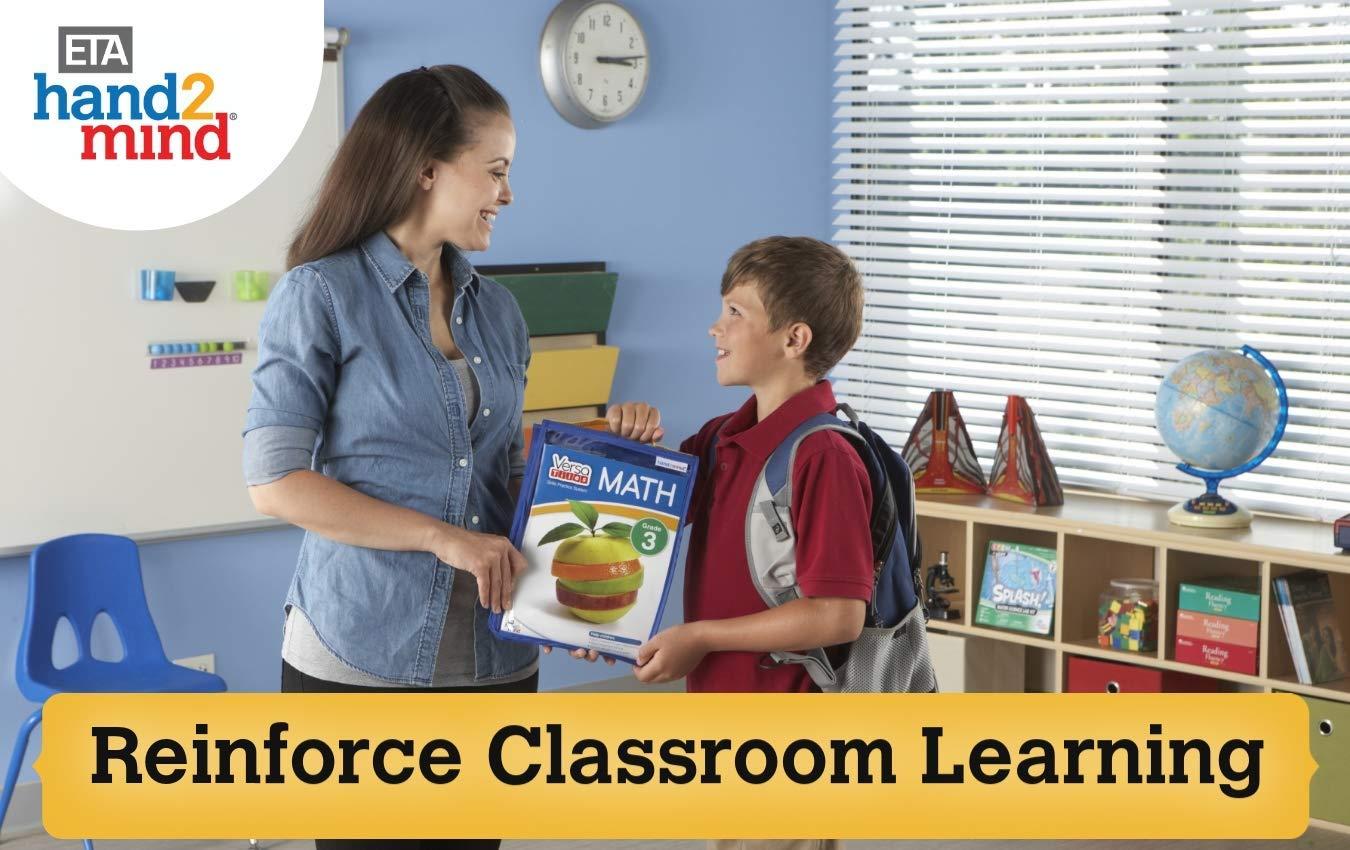 image:imagehand2mind VersaTiles Math Practice Take Along Set for Fourth Grade SelfChecking Workbook System 64 Pages with Case Included Early Math Math Books 4th Grade Math Workbook Homeshool Supplies