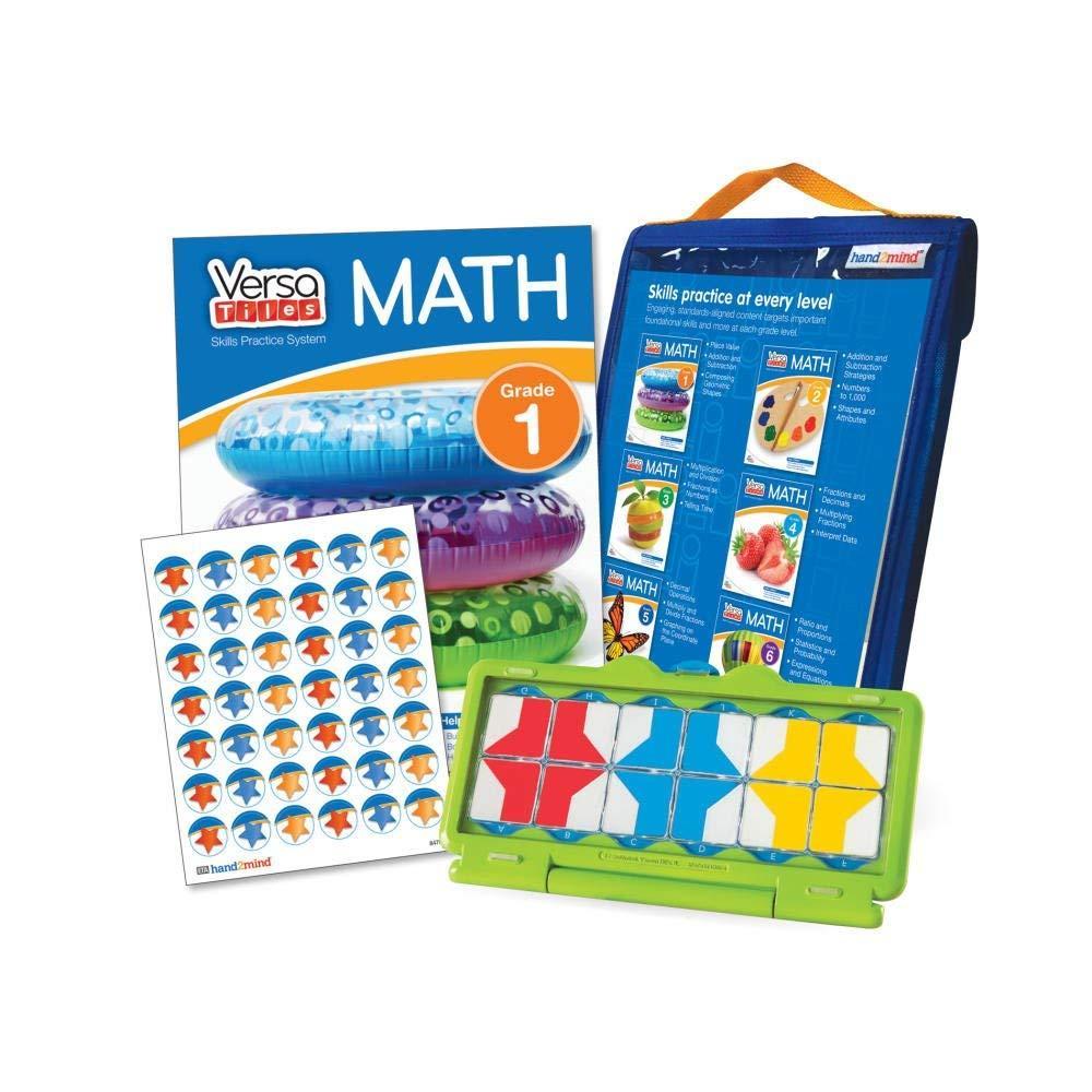 image:imagehand2mind VersaTiles Math Practice Take Along Set for First Grade SelfChecking Workbook System 64 Pages with Case Included Early Math Math Books 1st Grade Math Workbook Homeshool Supplies